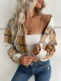 Chicdear-Winter outfits ideas New women's plaid cross-border long-sleeved shirt jacket