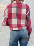 Chicdear-Winter outfits ideas New women's plaid cross-border long-sleeved shirt jacket