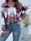 Chicdear-Winter outfits ideas New women's plaid cross-border long-sleeved shirt jacket