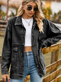 Chicdear-Winter outfits ideas New all-match slim retro classic loose denim casual jacket top