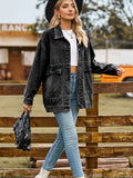 Chicdear-Winter outfits ideas New all-match slim retro classic loose denim casual jacket top