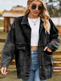 Chicdear-Winter outfits ideas New all-match slim retro classic loose denim casual jacket top