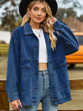 Chicdear-Winter outfits ideas New all-match slim retro classic loose denim casual jacket top