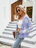 Chicdear-Winter outfits ideas Casual knitted cardigan jacket loose college style sweater cardigan