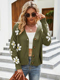 Chicdear-Winter outfits ideas Casual knitted cardigan jacket loose college style sweater cardigan