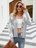 Chicdear-Winter outfits ideas Casual knitted cardigan jacket loose college style sweater cardigan