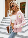 Chicdear-Winter outfits ideas Casual knitted cardigan jacket loose college style sweater cardigan