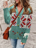 Chicdear-Winter outfits ideas Women's Christmas Casual Christmas Sweater Cardigan Jacket