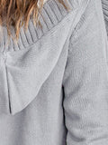 Chicdear-Winter outfits ideas mid-length cardigan hooded sweater jacket