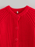 Chicdear-Winter outfits ideas New solid color cardigan long sleeve knitted sweater jacket