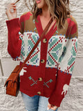 Chicdear-Winter outfits ideas Women's Christmas Casual Christmas Sweater Cardigan Jacket