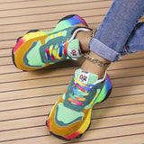 Chicdear Green Casual Sportswear Daily Patchwork Round Out Door Shoes