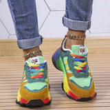 Chicdear Green Casual Sportswear Daily Patchwork Round Out Door Shoes