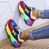 Chicdear Green Casual Sportswear Daily Patchwork Round Out Door Shoes