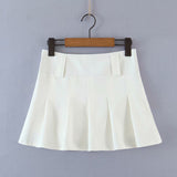 Chicdear Za Skirt Women 2023 Summer Harajuku High Waist Short Skirt Streetwear Black Women Pleated Skirt Saia Mini Skirt