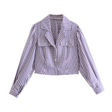Chicdear Casual Slim Striped Temperament Folds Shirt Female Lapel Long Sleeve Fashion Blouse For Women Autumn Style 2023 New