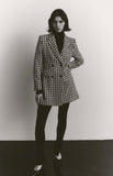 Chicdear Fashion Women's Blazer Plaid Office Lady Pockets Oversized Long Jackets Women Vintage Loose Blazer Female Chic Tops
