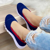 CHICDEAR Ladies Handmade Solid Color Women Shoes Classic Casual  Flat Heel Shoes Comfortable Non-Slip Fashion Zapatos De Mujer Sneakers