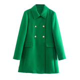 Chicdear Winter Jacket Coat Parkas Coat New Fashion Slim Lapel Long Sleeve Green Winter Women Jacket Casual Street Warm Parkas