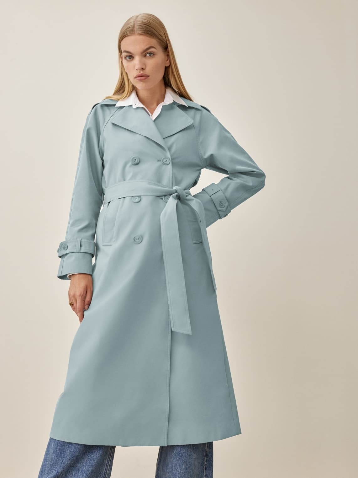 Chicdear Elegant Lapel Double Breasted Long Women Trench Coats 2023 Autumn Winter Overcoat Full Sleeve Belted Ladies Windbreaker