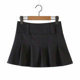 Chicdear Za Skirt Women 2023 Summer Harajuku High Waist Short Skirt Streetwear Black Women Pleated Skirt Saia Mini Skirt
