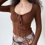 Chicdear - Modern Sense Drawstring Top ~ HANDMADE