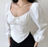 Chicdear - Greta Lantern Sleeve Top ~ HANDMADE