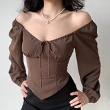 Chicdear - Greta Lantern Sleeve Top ~ HANDMADE