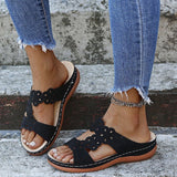 CHICDEAR Women Slippers 2023 New Wedges Shoes Summer Open Toe Flat Platform Sandals Ladies Casual Beach Flip Flops Shoes Female Slipper