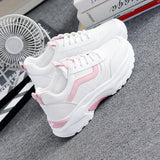 CHICDEAR Women Sneakers 2023 Fashion Casual Shoes Woman Comfortable Breathable White Flats Female Platform Sneakers Chaussure Femme