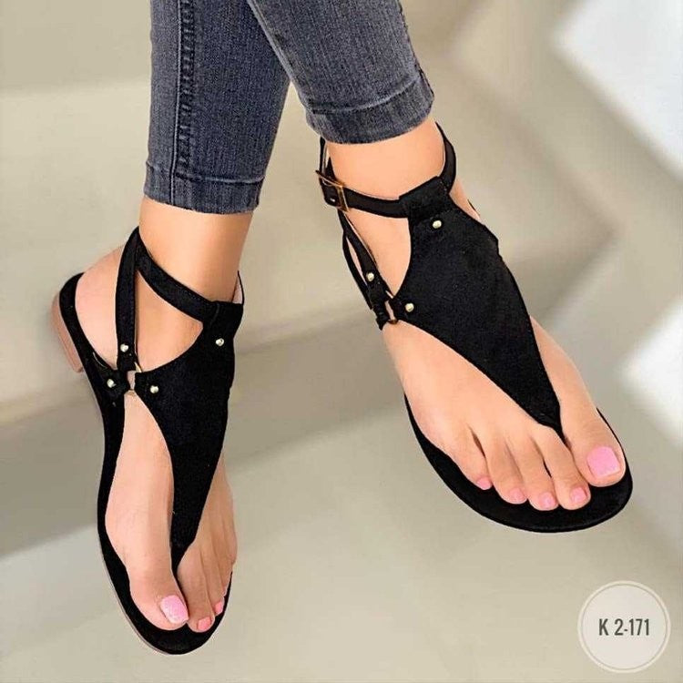 CHICDEAR Summer Women Clip Toe Flats Sandals 2023 New Trend Rome Women Fashion Thick Slippers Ladies Shoes Classic Beach Causal Slides