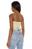 Chicdear Women Fashion Floral Print Camis Vintage Spaghetti Strap Short Crop Top Female Summer Tank Tops Blusas Chic Tops