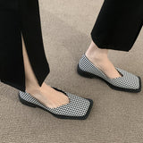 CHICDEAR 2023 Spring Summer New Mary Janes Flats Shoes Lolita Retro Women Sandals Dress Fashion Chunky Shallow Shoes PU Leather Zapatos