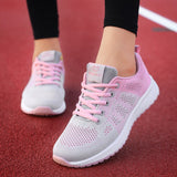 CHICDEAR Shoes For Women Sneakers Breathable Comfortable Light Sports Running Shoes Mesh White Wedges Casual Vulcanize Shoes Chunky