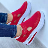 CHICDEAR Red Sneakers Women Shoes Woman Tennis Shoes Canvas Shoes Female Casual Sport Shoes 2023 Spring Ladies Platform Running Zapatos