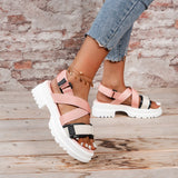 CHICDEAR Summer Women Flats Sandals 2023 New Fashion Sport Platform Casual Slippers Walking Running Ladies Shoes Slides Slingback Zapatos