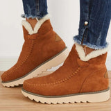Chicdear Brown Casual Patchwork Solid Color Keep Warm Comfortable Shoes