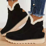 Chicdear Black Casual Patchwork Solid Color Keep Warm Comfortable Shoes