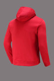 Chicdear Red Casual Print Letter Hooded Collar Tops