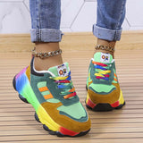 Chicdear Green Casual Sportswear Daily Patchwork Round Out Door Shoes